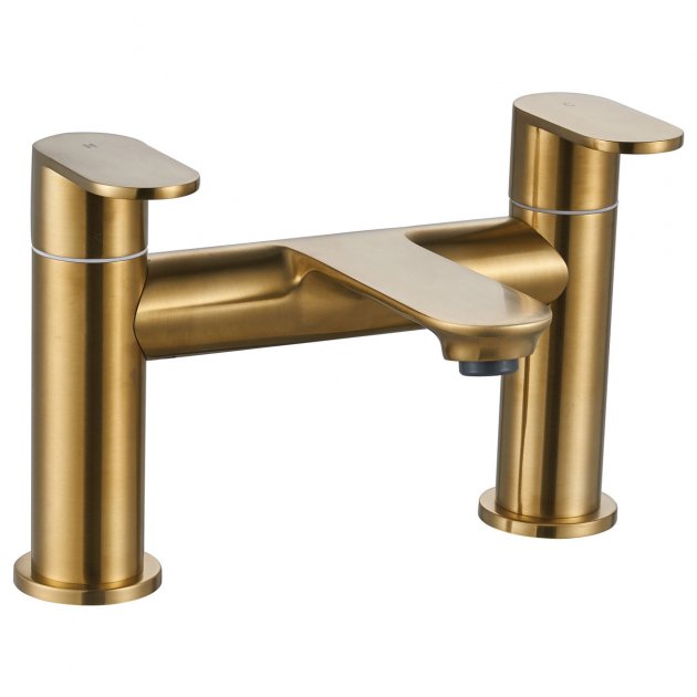 Nezrol Round Bath Filler Tap - Brushed Brass