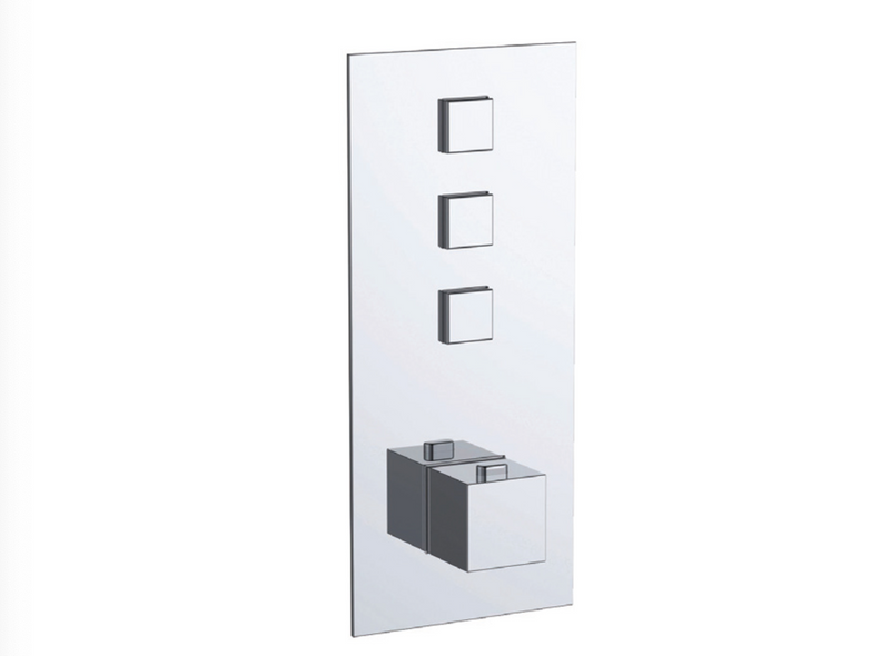JTP Athena Chrome 3 Outlet Touch Thermostat