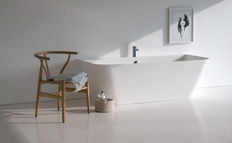 ClearWater Modern Patinato Petite Clear Stone Freestanding Bath 1524 x 800mm
