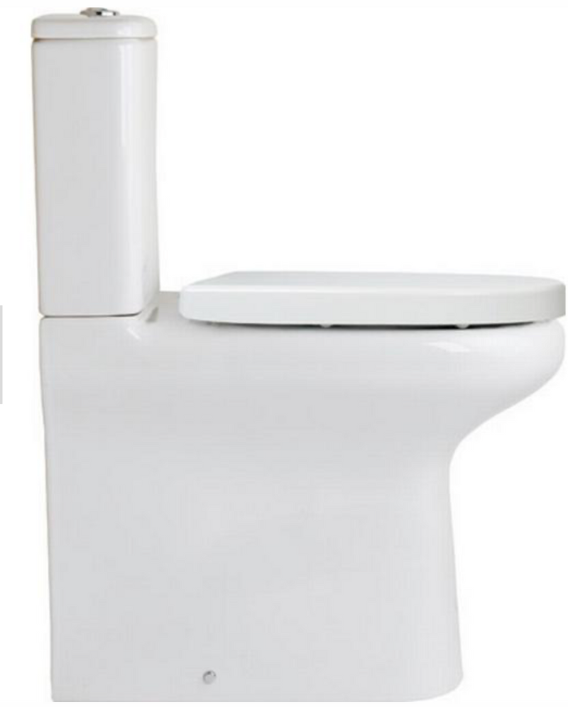 RAK Ceramics Compact Comfort Height Rimless Fully Back to Wall WC with Soft Close Seat