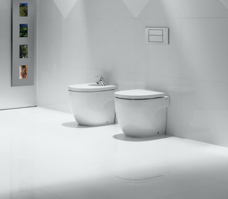 Roca Meridian N Back to Wall WC Pan with Soft Close Seat - Select Pan/Seat