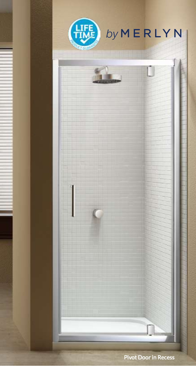 Merlyn Pivot Shower Door Enclosure 8mm 900 x 1900mm