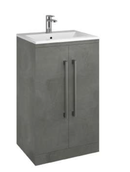 Odyssey Modular Claystone Textured 500 Floor Standing Unit with Basin