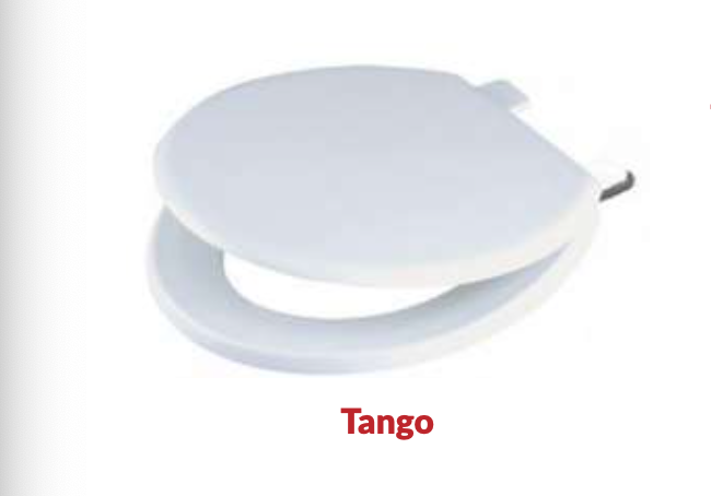 Celmac Tango Smooth Close White Toilet Seat and Cover