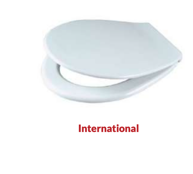 Celmac International White Toilet Seat and Cover