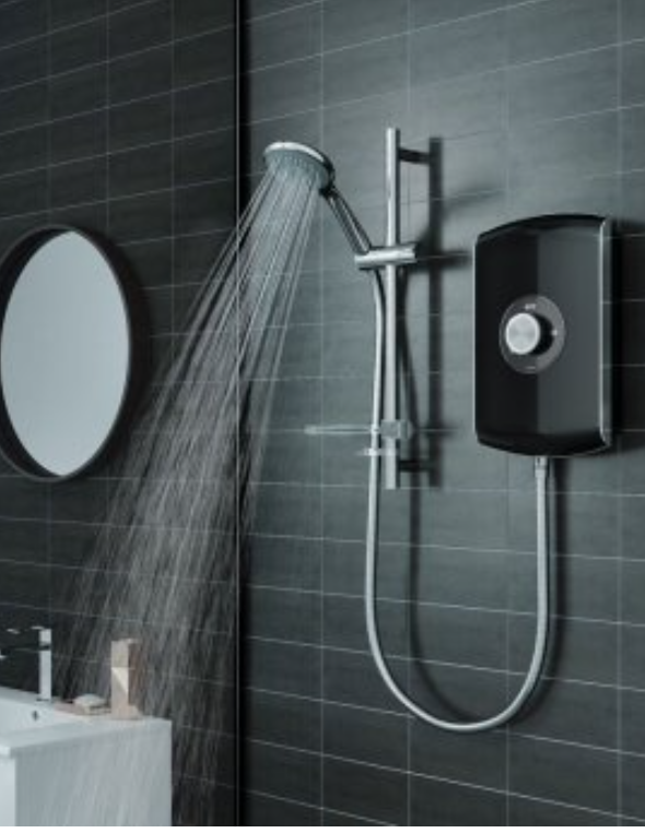 Triton Amore Brushed Steel Electric Shower 9.5kW