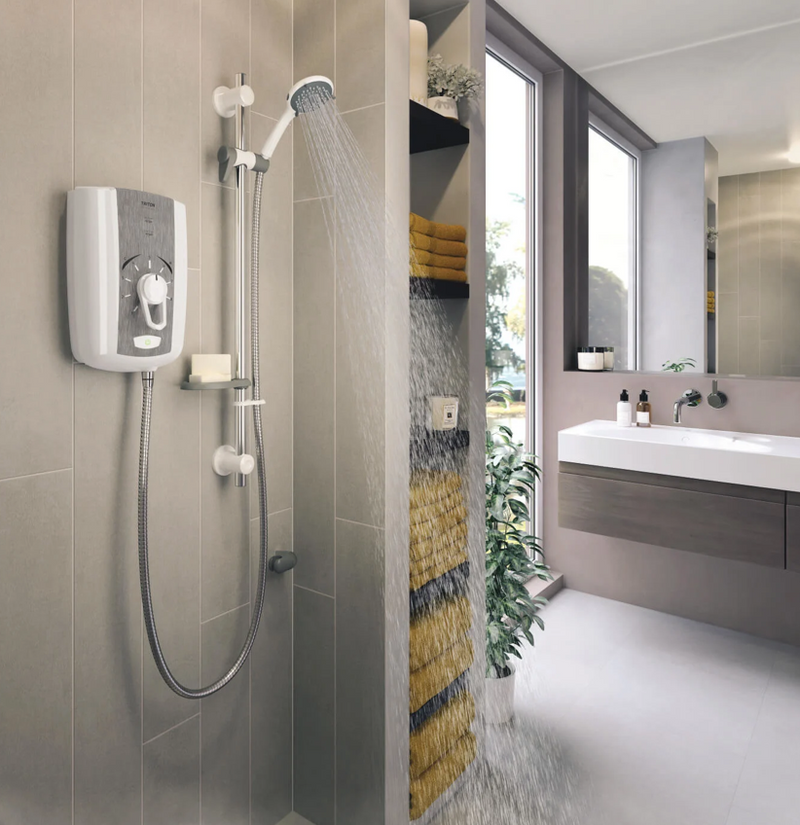 Triton Omnicare Style Thermostatic Electric Shower with Extended Kit 9.5kW
