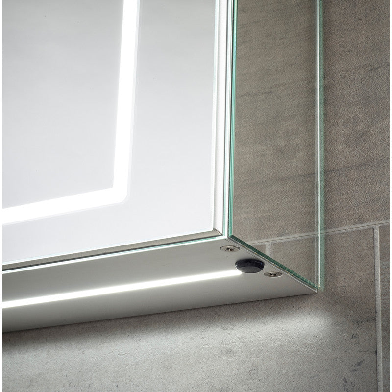 Sonnet Castor Single Door LED Mirror Cabinet - 700 x 500 x 138mm  - Sensio