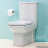 Creavit Lara Close Coupled Flush to Wall Pan with Cistern & Soft Close Seat/Cover