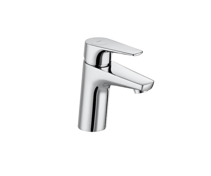 Roca Atlas Chrome Smooth Body Basin Mixer with Pop Up Waste