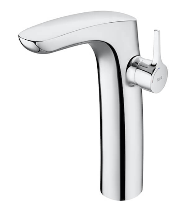 Roca Insignia Chrome Tall Basin Mixer with Pop Up Waste