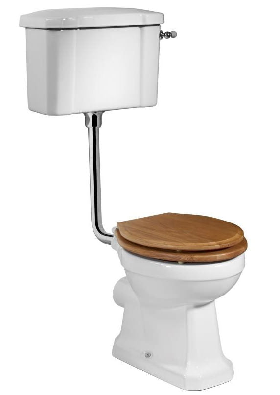 Tavistock Vitoria Low Level WC Pan with Cistern & Flush Pipe