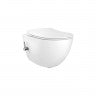Creavit Free Rimless Wall Hung Gienic Pan with Integrated Control & Soft Close Seat